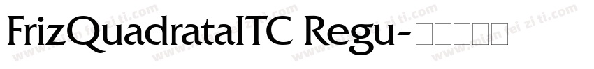 FrizQuadrataITC Regu字体转换